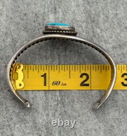 OLD Vintage Native American Navajo Turquoise GEM Sterling silver Bracelet 33g
