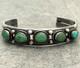 OLD Vintage Native American Navajo Turquoise Sterling Bracelet 40.7g 6.9 in