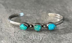 OLD Vintage Native American Navajo Turquoise Sterling silver Bracelet