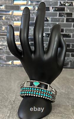 OLD Vintage Native American Navajo Turquoise Sterling silver Bracelet