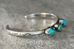 OLD Vintage Native American Navajo Turquoise Sterling silver Bracelet