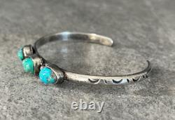 OLD Vintage Native American Navajo Turquoise Sterling silver Bracelet