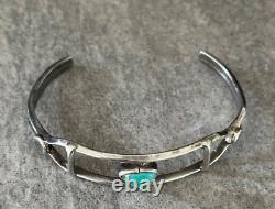 OLD Vintage Native American Navajo Turquoise Sterling silver Bracelet