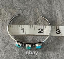 OLD Vintage Native American Navajo Turquoise Sterling silver Bracelet