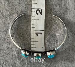 OLD Vintage Native American Navajo Turquoise Sterling silver Bracelet