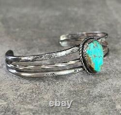 OLD Vintage Native American Navajo Turquoise Sterling silver Bracelet 19.6g