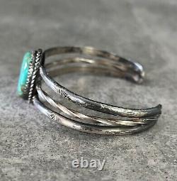 OLD Vintage Native American Navajo Turquoise Sterling silver Bracelet 19.6g