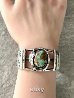 OLD Vintage Native American Navajo Turquoise Sterling silver Bracelet 39+g