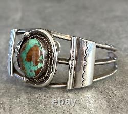 OLD Vintage Native American Navajo Turquoise Sterling silver Bracelet 39+g