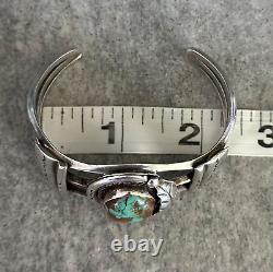 OLD Vintage Native American Navajo Turquoise Sterling silver Bracelet 39+g