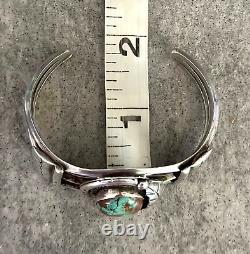 OLD Vintage Native American Navajo Turquoise Sterling silver Bracelet 39+g