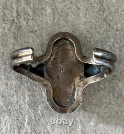 OLD Vintage Native American Navajo Turquoise Sterling silver Bracelet Signed