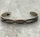 Old 30's VTG Native American Navajo Stamped ARROWS Hand Forged silver Bracelet
