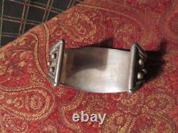 Old Native American Silver Turquoise Bracelet Southwestern Jewelry Vintage Mens