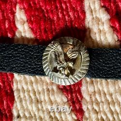Old Pawn, Sterling Silver Eagle Concho Belt 30, 70 grams, Signed B. Snyder