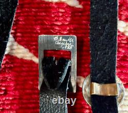 Old Pawn, Sterling Silver Eagle Concho Belt 30, 70 grams, Signed B. Snyder