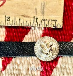 Old Pawn, Sterling Silver Eagle Concho Belt 30, 70 grams, Signed B. Snyder