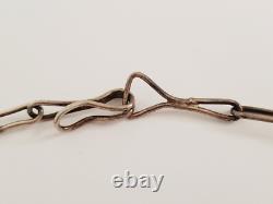 Old VTG Native American Zuni Sterling Silver Stone Shell Flower Jewelry Set