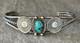 Old Vintage Native American Navajo Turquoise Concho Sterling silver Bracelet