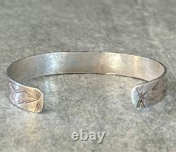 Old Vintage Native American Navajo Turquoise Gem stone Sterling silver Bracelet