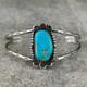 Old Vintage Native American Navajo Turquoise Sterling silver Bracelet