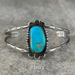 Old Vintage Native American Navajo Turquoise Sterling silver Bracelet