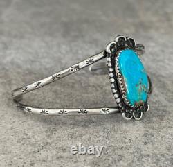 Old Vintage Native American Navajo Turquoise Sterling silver Bracelet