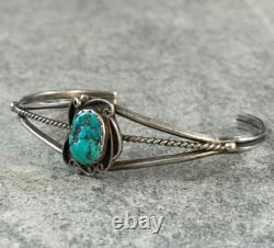 Old Vintage Native American Navajo Turquoise Sterling silver Bracelet