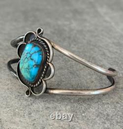 Old Vintage Native American Navajo Turquoise Sterling silver Bracelet