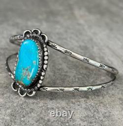 Old Vintage Native American Navajo Turquoise Sterling silver Bracelet