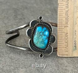 Old Vintage Native American Navajo Turquoise Sterling silver Bracelet