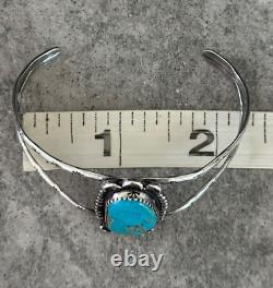 Old Vintage Native American Navajo Turquoise Sterling silver Bracelet