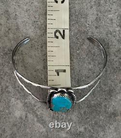 Old Vintage Native American Navajo Turquoise Sterling silver Bracelet