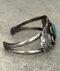 Old Vintage Native American Navajo Turquoise Sterling silver Bracelet 21.5+g
