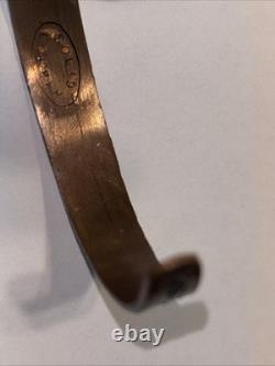 One Of A Kind Vintage 100% Brass Native American Made Bracelet