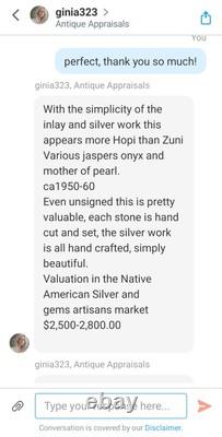 RARE HM Vtg Native American Multi-Stone Inlay Sterling Silver Cuff Bracelet