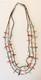 RARE Native American 27 Vintage Three Strand Animal Fetish Heishi Bead Necklace