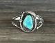 RARE VTG Native American Kewa Jim Moquino Turquoise Sterling silver Bracelet