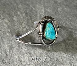 RARE VTG Native American Kewa Jim Moquino Turquoise Sterling silver Bracelet