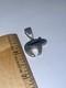 RARE Vintage Navajo Native American Solid Sterling Silver Turquoise Bear Pendant