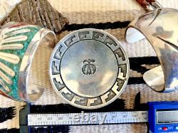 RARE vtg SOUTHWESTERN THUNDERBIRD TRINKET TRAY Fred Harvey era STERLING 46g dish