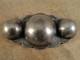 Rare Large Vintage Heavy Navajo Stamped Sterling Silver Pin