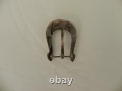 Ray Adakai Vintage Navajo Native American Jewelry Silver Ranger Belt Buckle Set