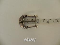 Ray Adakai Vintage Navajo Native American Jewelry Silver Ranger Belt Buckle Set