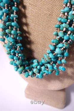 Remarkable Vintage Navajo Native American Jewelry jewelry Turquoise Heishi