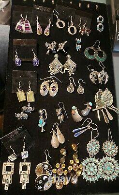 Resellers 80pc 2+lbs 925 Mexican Native American Southwest Vintage Jewelry Lot