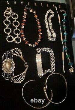 Resellers 80pc 2+lbs 925 Mexican Native American Southwest Vintage Jewelry Lot