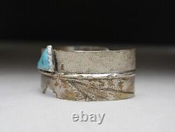 Rose Sweet Navajo Native American Sterling Silver Turquoise Cuff Bracelet