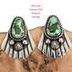 SONORAN GOLD Turquoise Earrings Sterling Silver ALBERT JAKE Native American