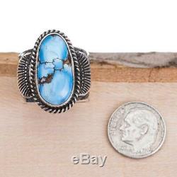 SUNSHINE REEVES Ring Turquoise GOLDEN HILL Sterling Silver Native American 7.5